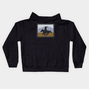 Mongolian on Horseback Kids Hoodie